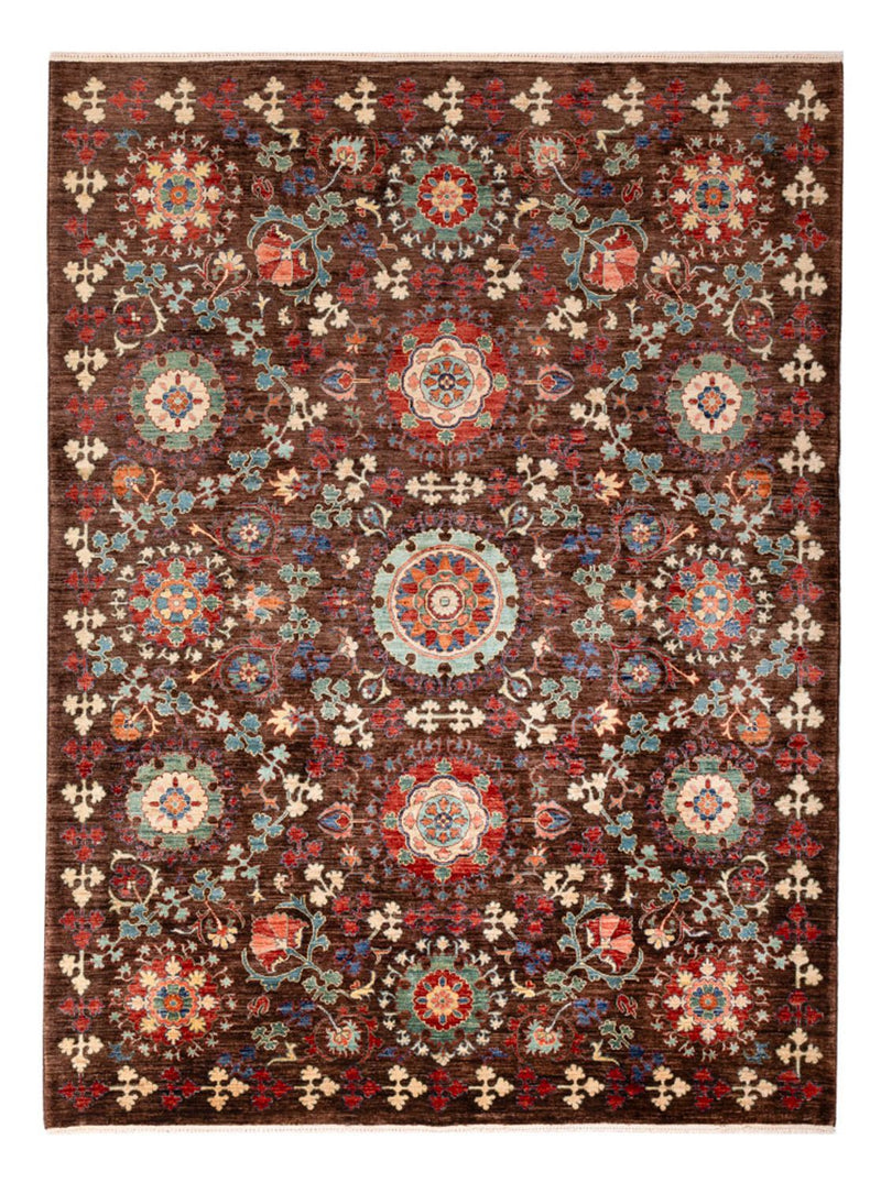 Ariana Teppich 192x251cm - Orientteppich - dunkelbraun