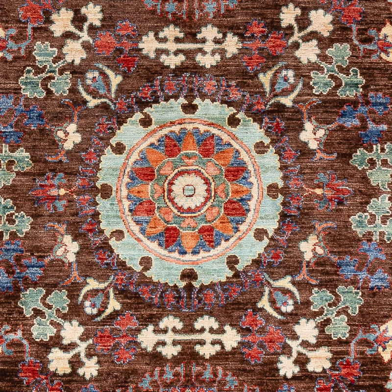 Ariana Teppich 192x251cm - Orientteppich - dunkelbraun
