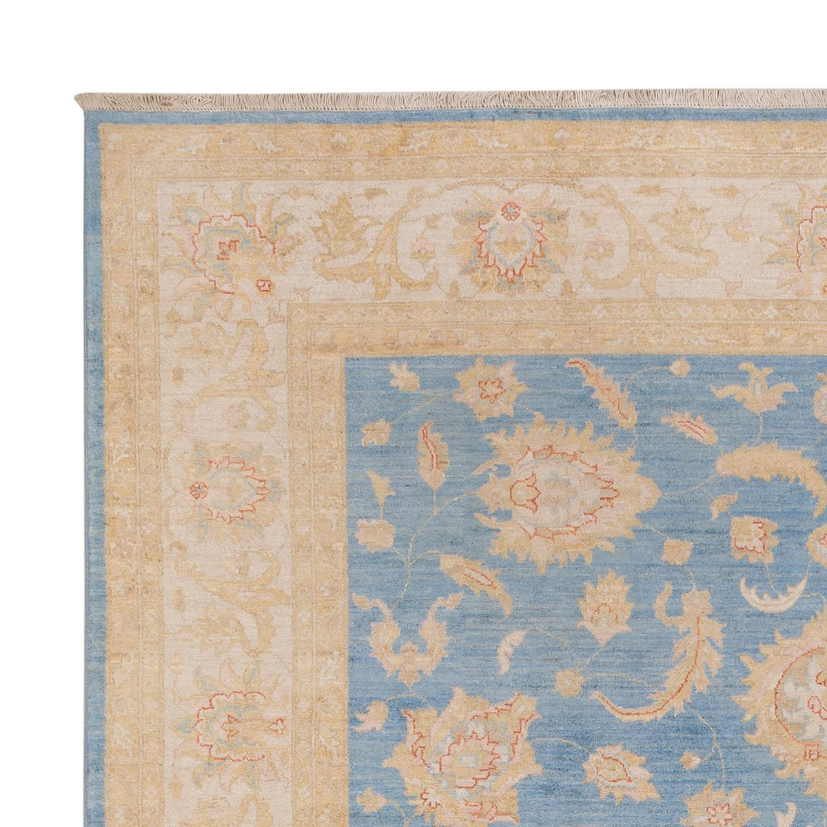 Ziegler Teppich 255x297cm - Orientteppich - hellblau