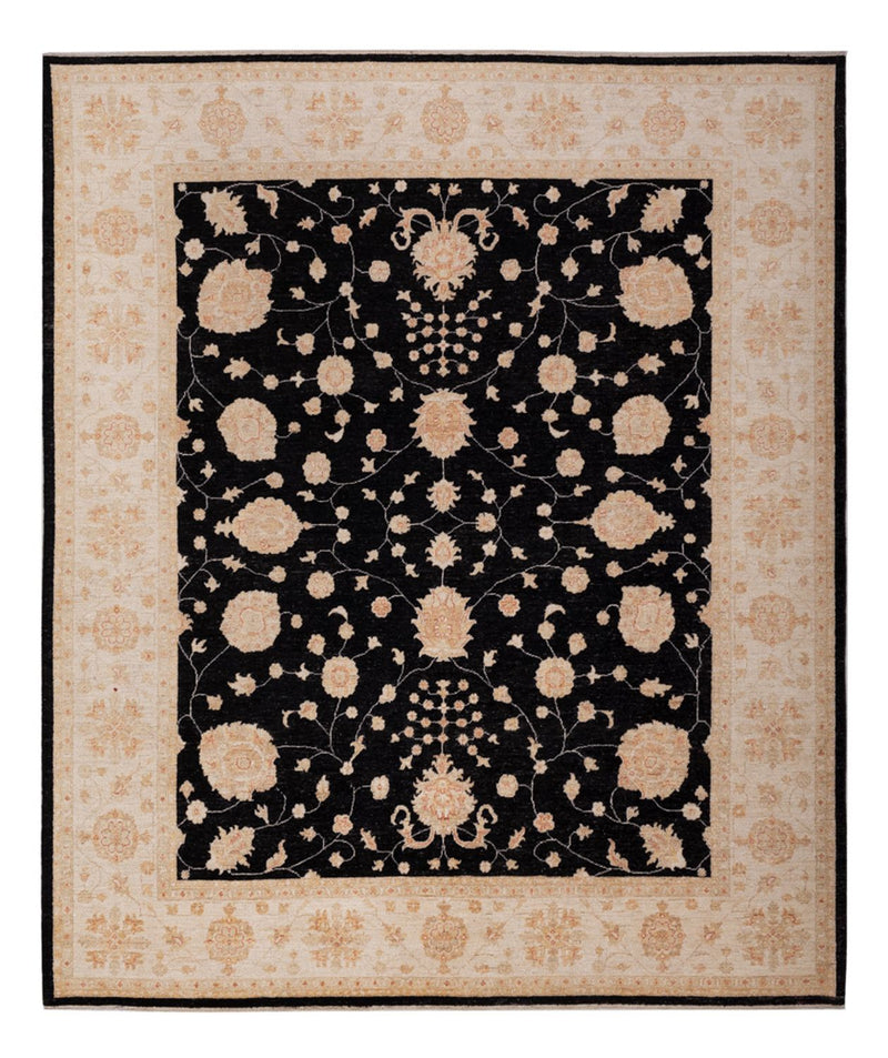 Ziegler Teppich 258x303cm - Orientteppich - schwarz