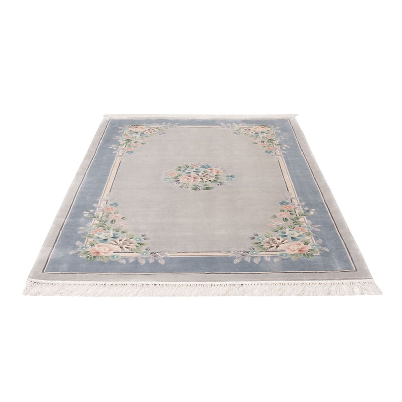 China Seide Teppich 123x185cm - Orientteppich - grau