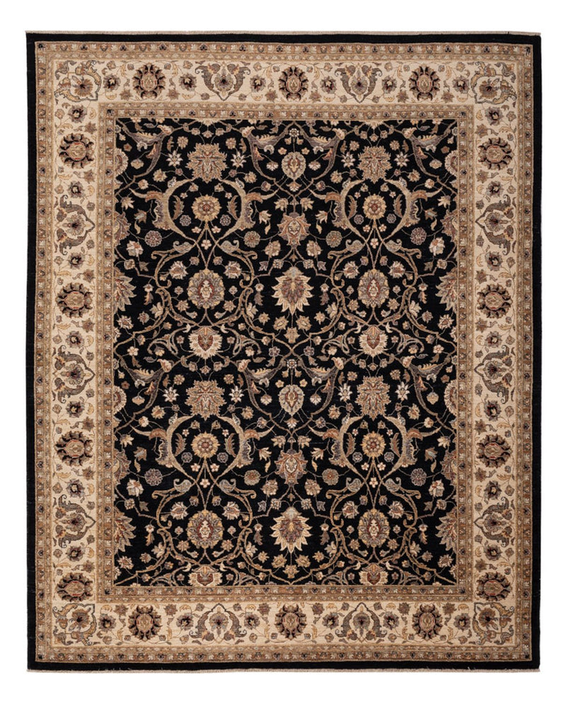 Ziegler Teppich 245x299cm - Orientteppich - schwarz