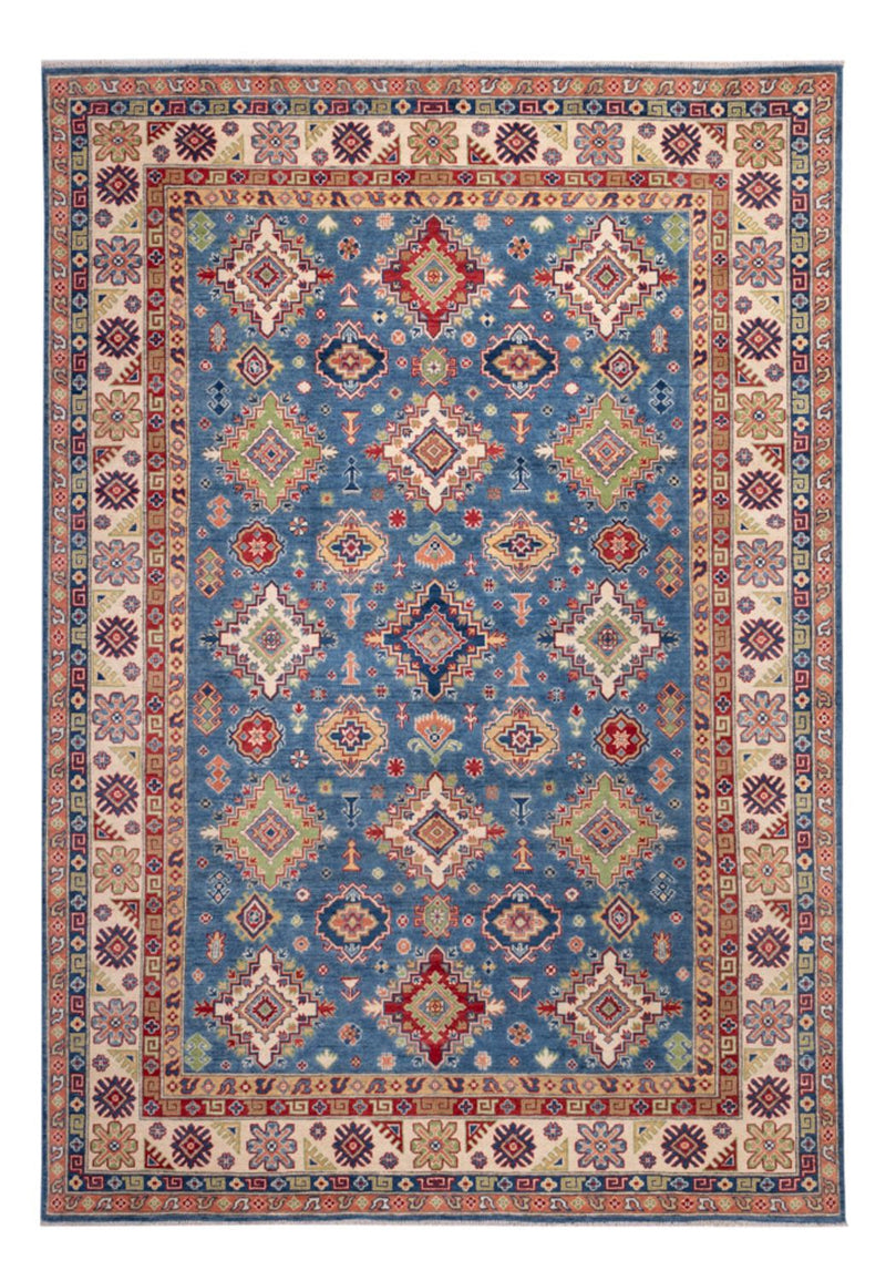 Ziegler Teppich - Kazak - 198 x 296 cm - blau