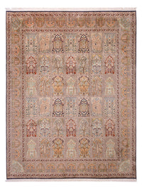 Kaschmir Seide Teppich 242x308cm - Orientteppich - dunkelbeige – product image