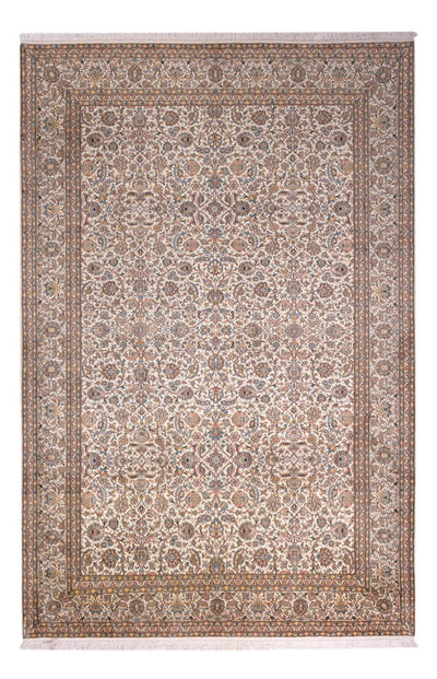 Kaschmir Seide Teppich 216x326cm - Orientteppich - dunkelbeige
