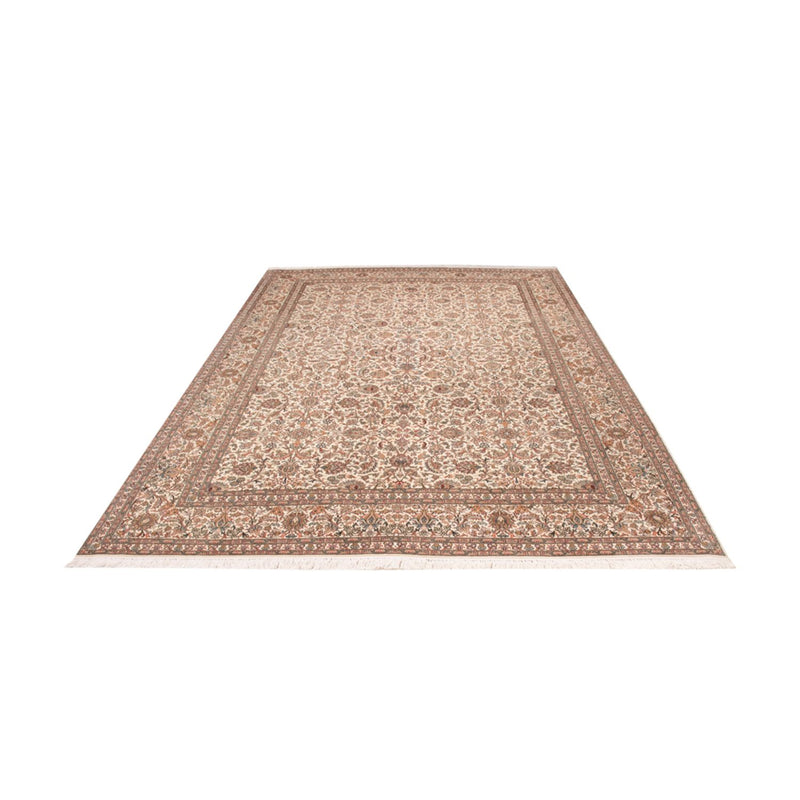 Kaschmir Seide Teppich 216x318cm - Orientteppich - dunkelbeige
