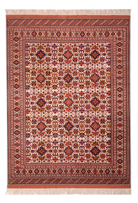 Afghan Seide Teppich 205x282cm - Orientteppich - braun – product image