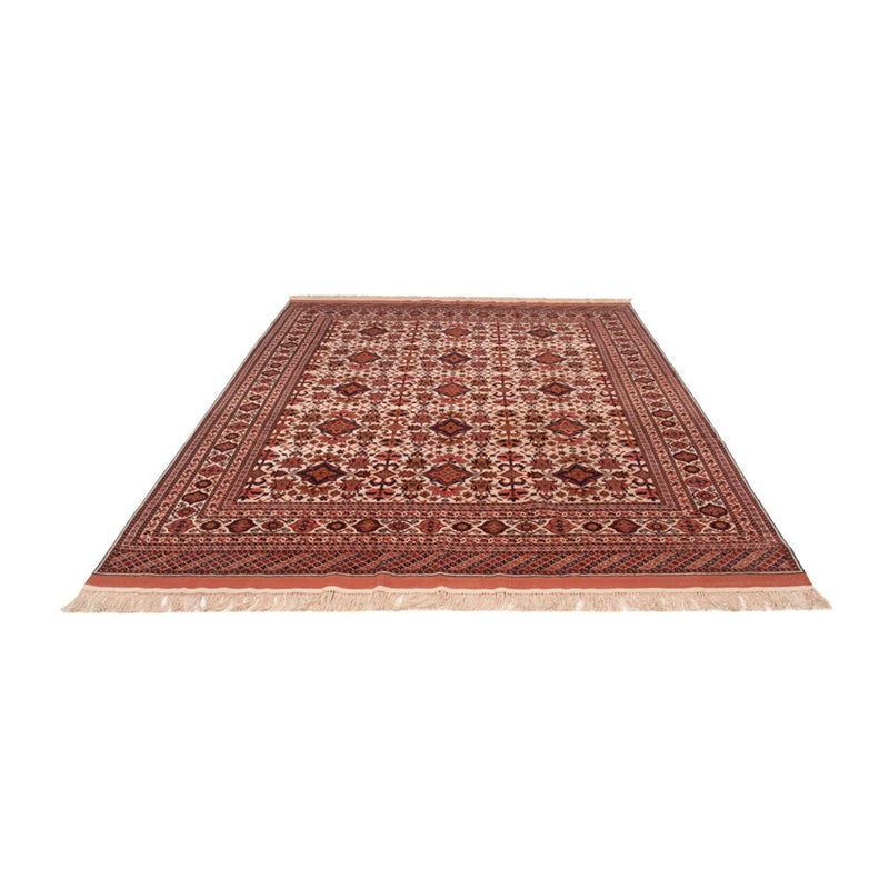 Afghan Seide Teppich 205x282cm - Orientteppich - braun
