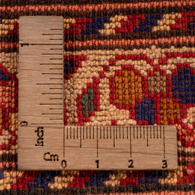 Afghan Seide Teppich 205x282cm - Orientteppich - braun