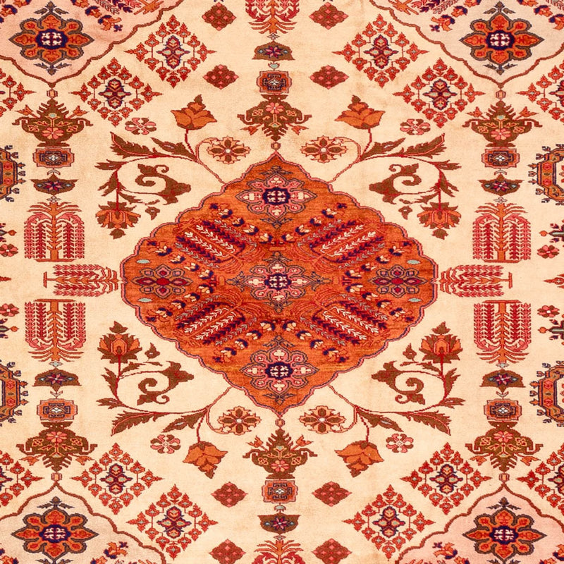 Afghan Seide Teppich 217x288cm - Orientteppich - hellrot