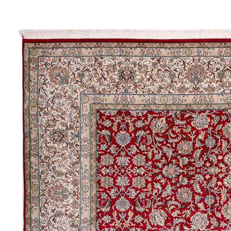 Kaschmir Seide Teppich 216x302cm - Orientteppich - rot