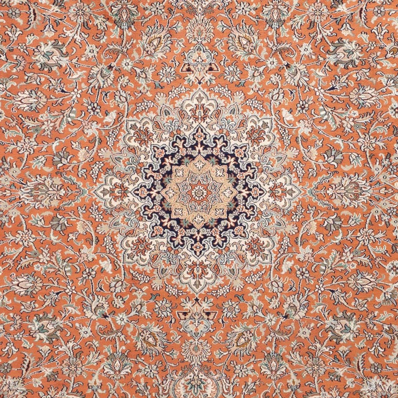 Kaschmir Seide Teppich 220x306cm - Orientteppich - terrakotta