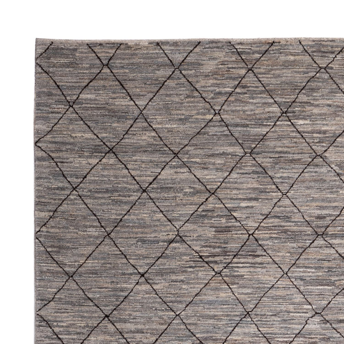 Berber Teppich 245x296cm - Wollteppich - dunkelbeige