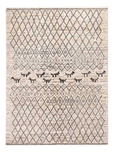 Berber Teppich 148x200cm - Wollteppich - beige