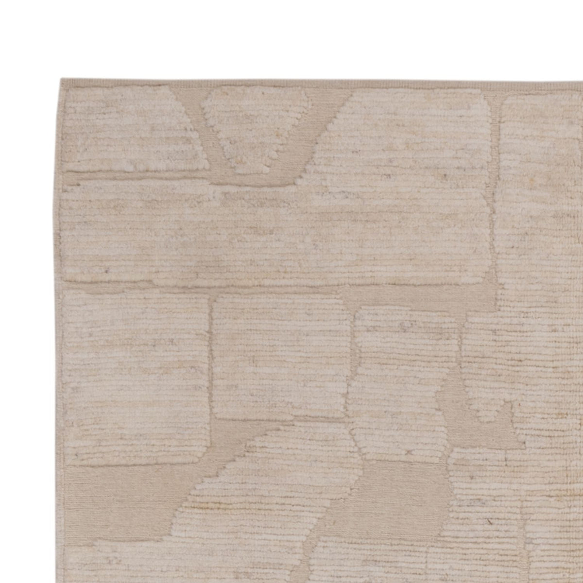 Berber Teppich 167x235cm - Wollteppich - creme