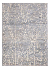 Berber Teppich 148x208cm - Wollteppich - seeblau – product image