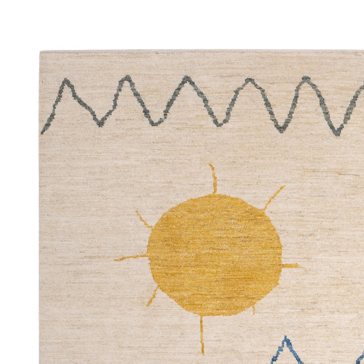 Berber Teppich 203x295cm - Wollteppich - natur