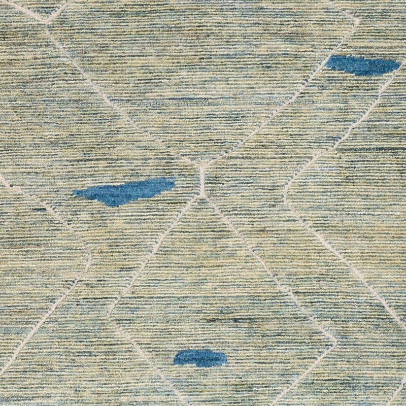 Berber Teppich 202x300cm - Wollteppich - hellgrün