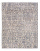 Berber Teppich 156x198cm - Wollteppich - seeblau