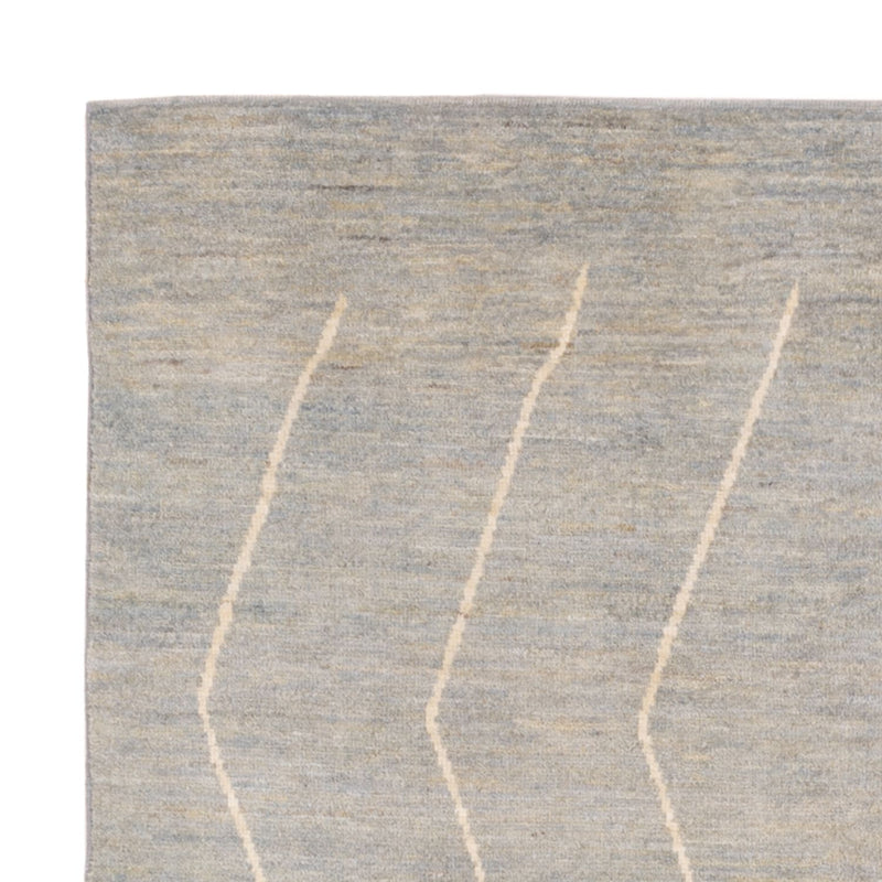 Berber Teppich 152x204cm - Wollteppich - hellgrau