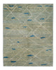 Berber Teppich 160x199cm - Wollteppich - hellgrün