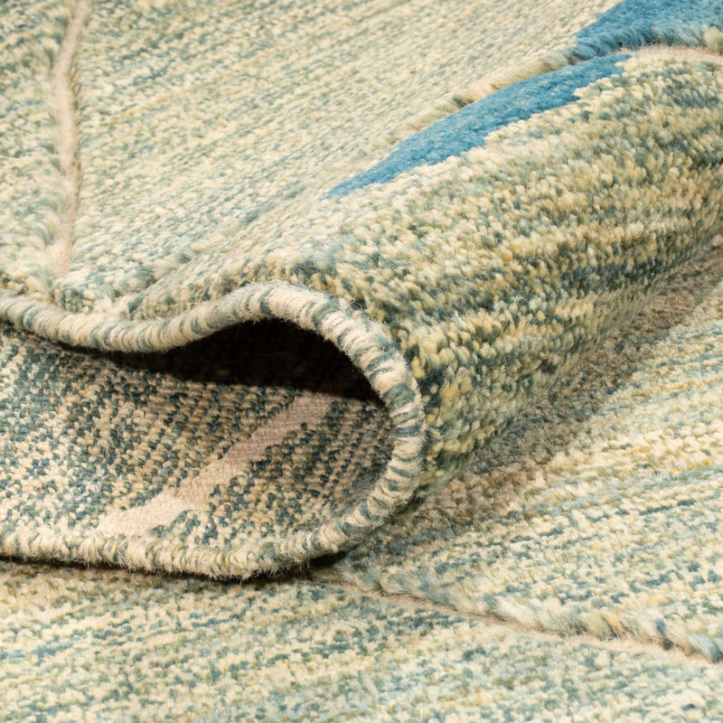 Berber Teppich 160x199cm - Wollteppich - hellgrün
