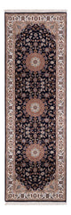 Indo Nain Teppich 81x253cm - Orientteppich - dunkelblau