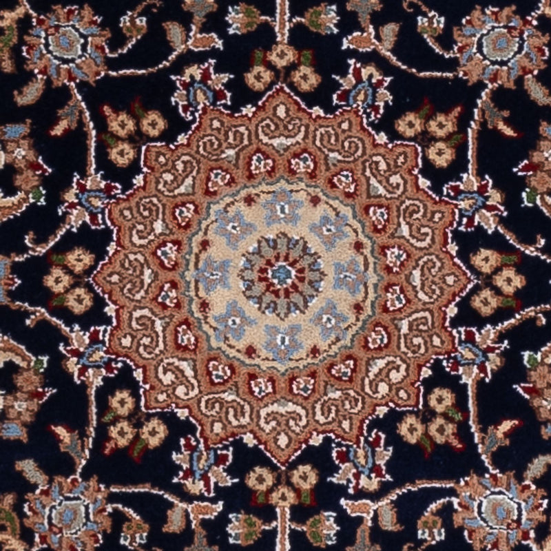 Indo Nain Teppich 81x253cm - Orientteppich - dunkelblau