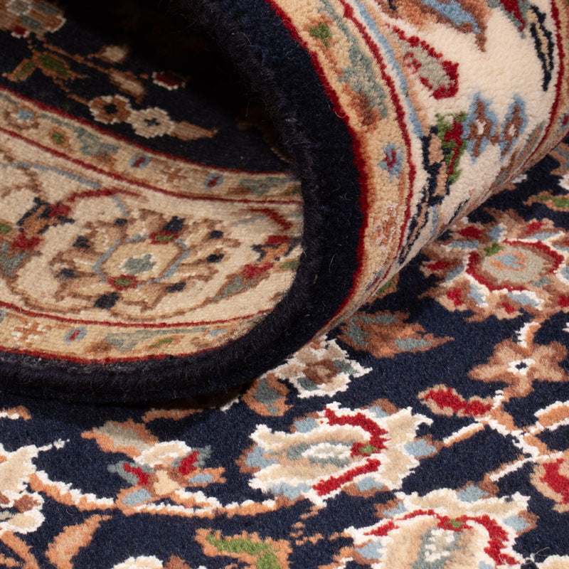 Indo Nain Teppich 81x253cm - Orientteppich - dunkelblau