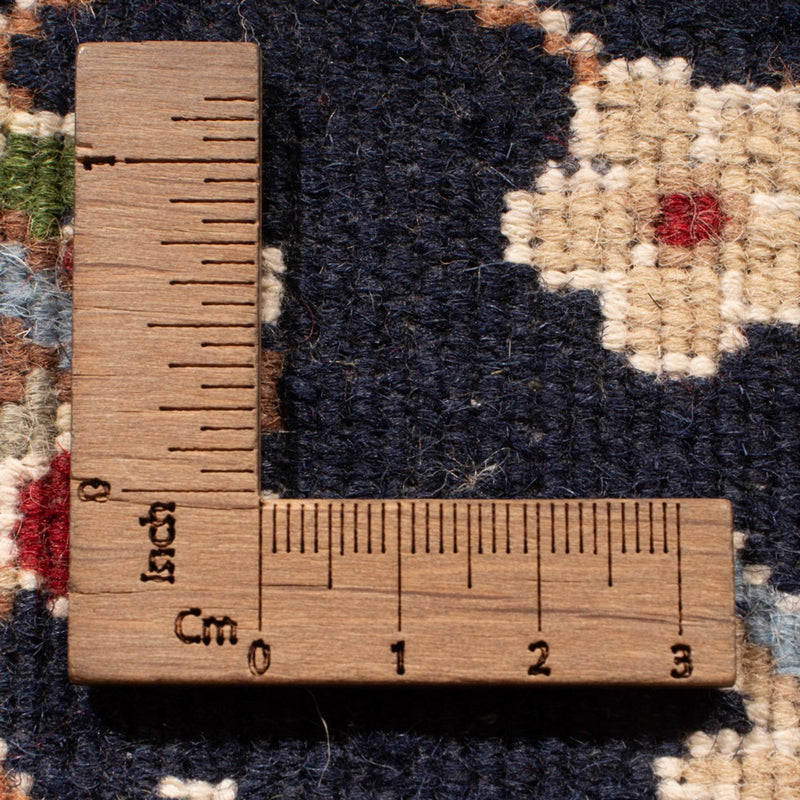 Indo Nain Teppich 81x253cm - Orientteppich - dunkelblau