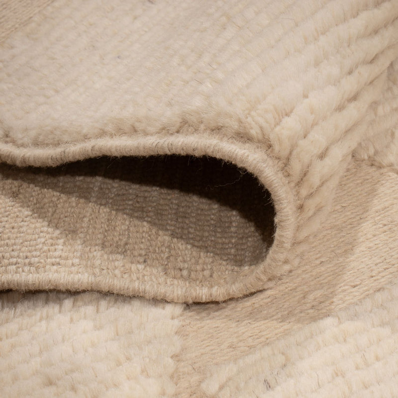 Berber Teppich 246x335cm - Wollteppich - beige