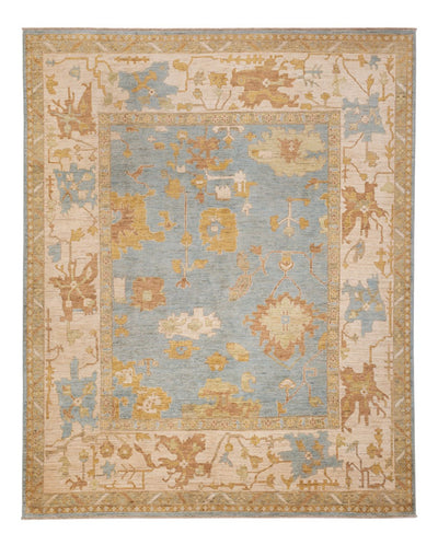 Usak Teppich 245x306cm - Orientteppich - türkis
