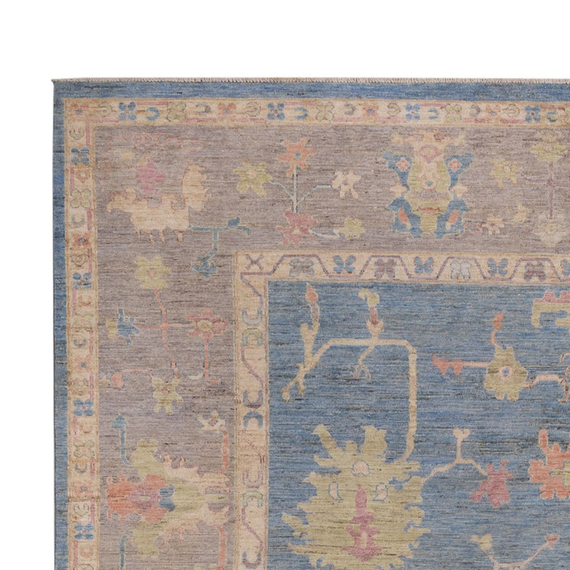 Usak Teppich 247x352cm - Orientteppich - blau