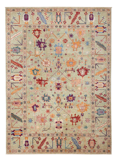 Usak Teppich 244x336cm - Orientteppich - hellgrün