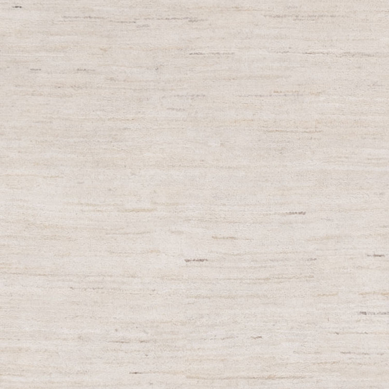 Indo Loribaft Teppich 123x179cm - Wollteppich - silber