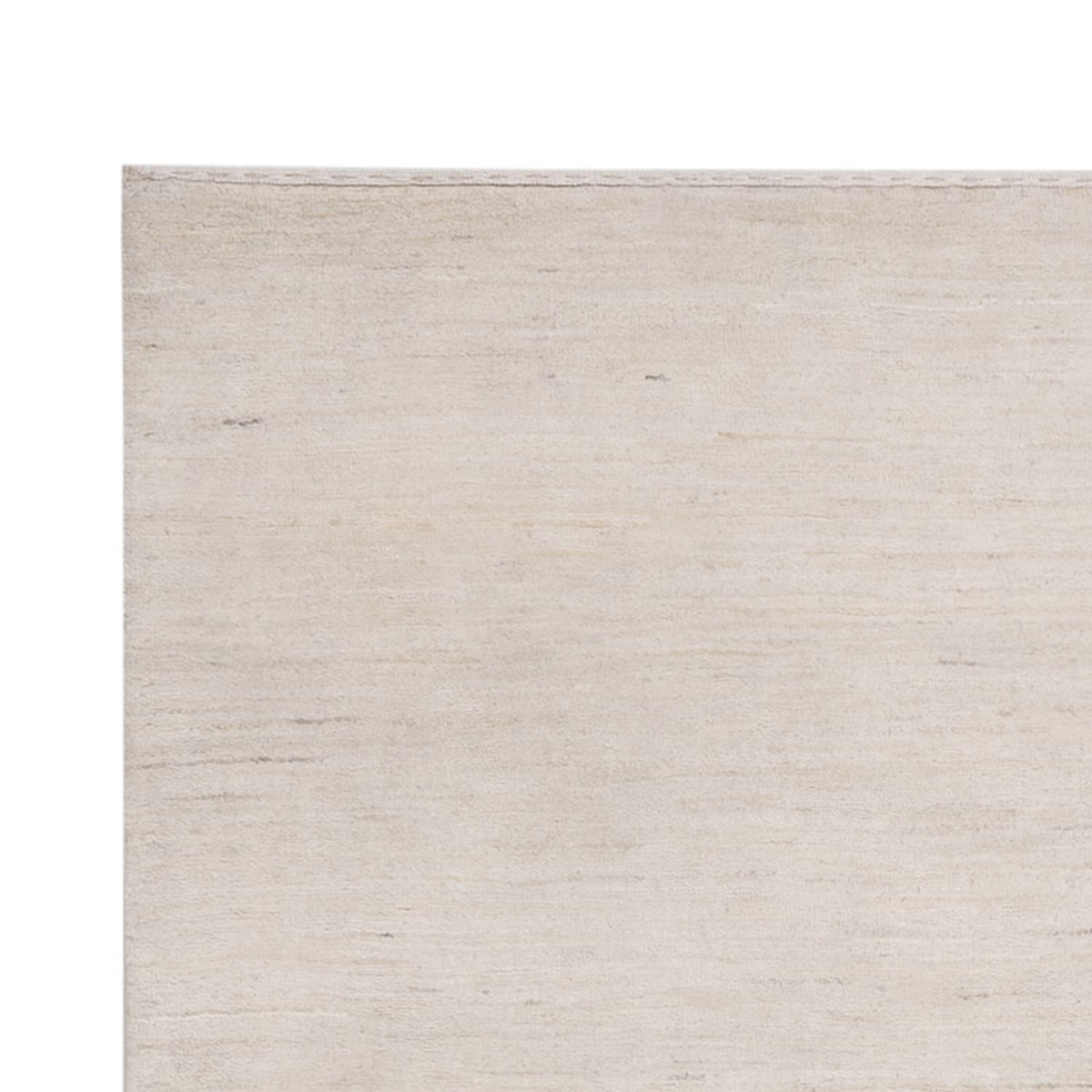 Indo Loribaft Teppich 123x179cm - Wollteppich - silber