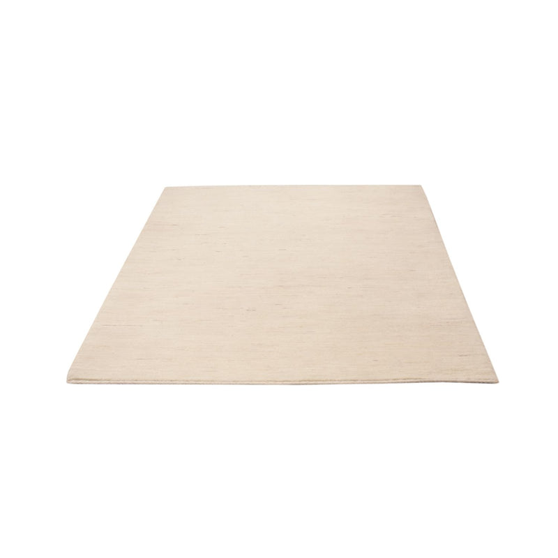 Indo Loribaft Teppich 123x179cm - Wollteppich - silber
