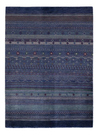 Gabbeh Persisch Teppich 140x191cm - Perserteppich Wollteppich - dunkelblau – product image