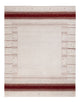 Indo Loribaft Teppich 148x190cm - Wollteppich - weiß