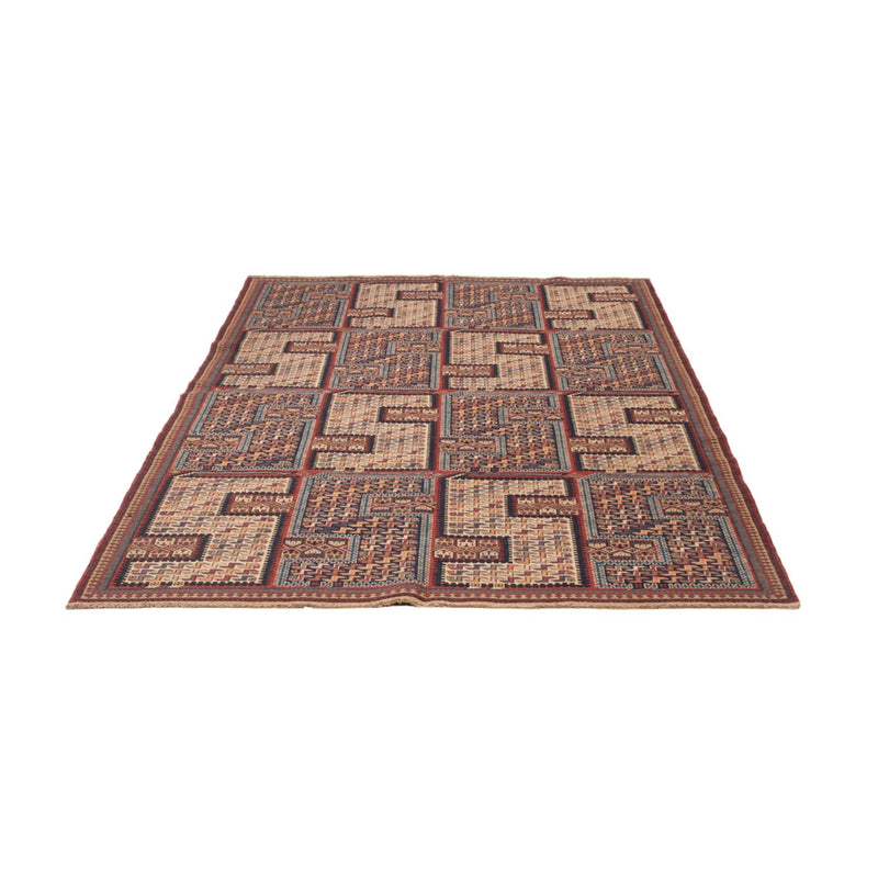 Kelim Afghan Teppich 155x215cm - dunkelbeige