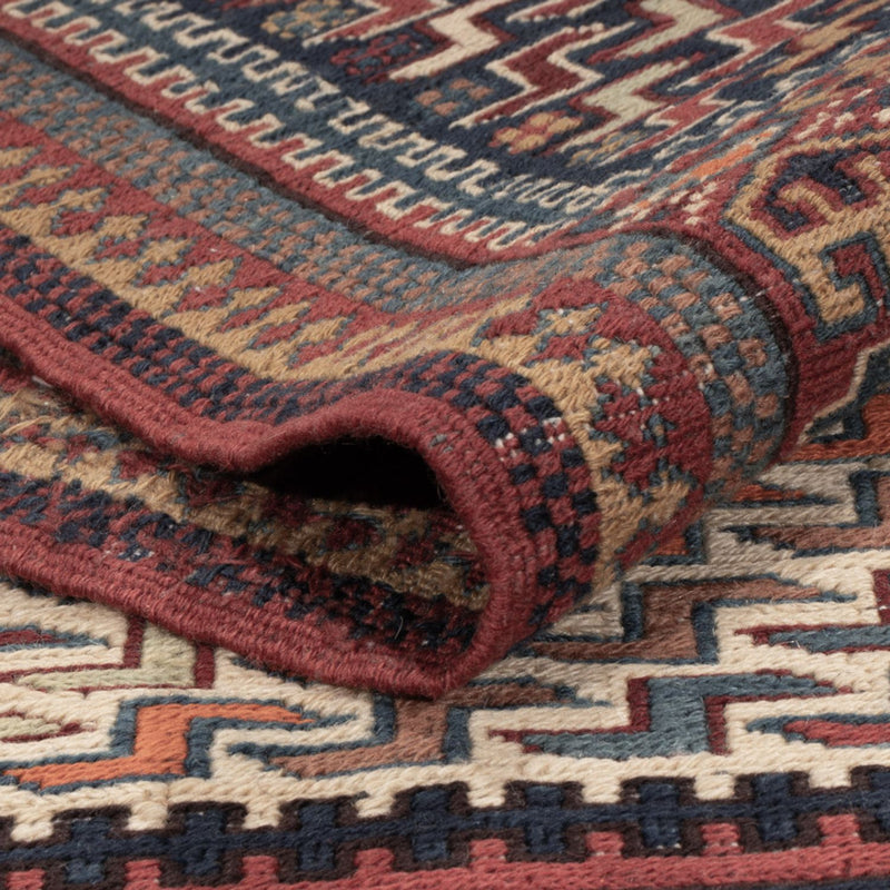 Kelim Afghan Teppich 159x215cm - dunkelbeige