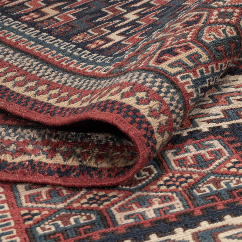 Kelim Afghan Teppich 165x208cm - dunkelbeige