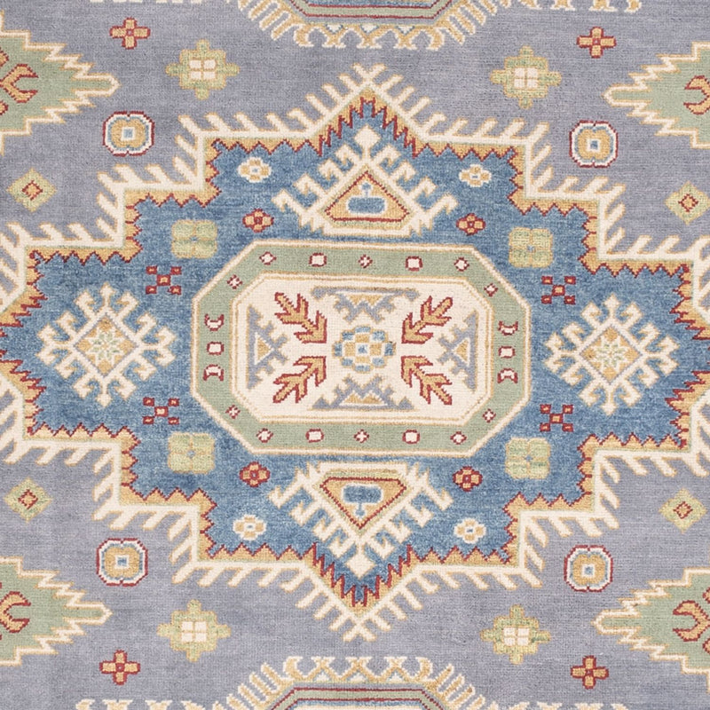 Kazak Teppich 244x299cm - Orientteppich - seeblau