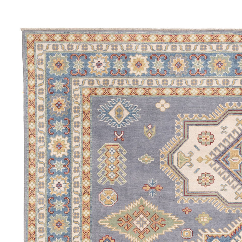 Kazak Teppich 244x299cm - Orientteppich - seeblau