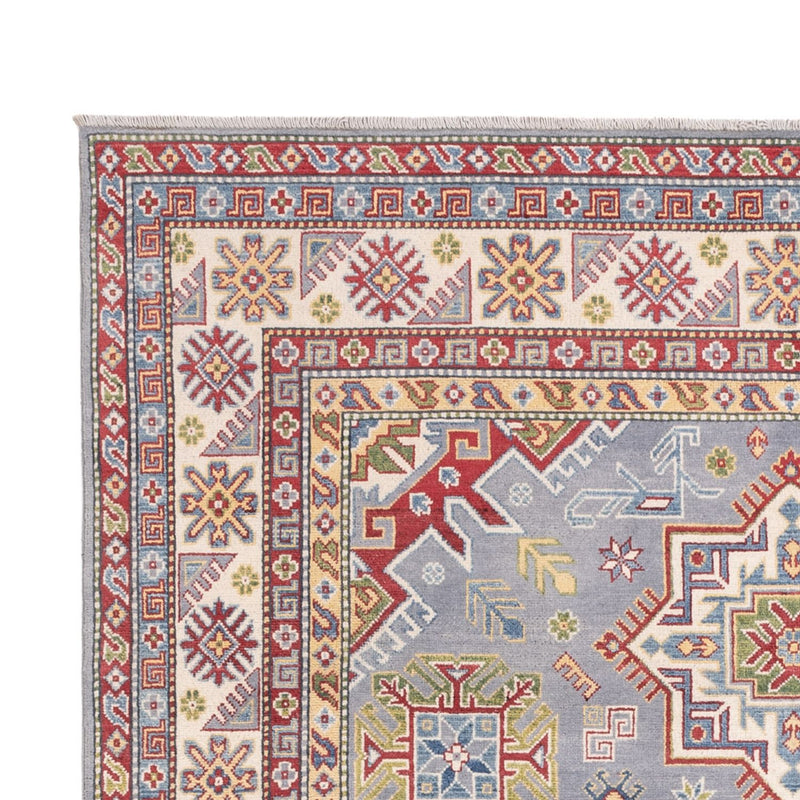 Kazak Teppich 202x302cm - Orientteppich - hellblau