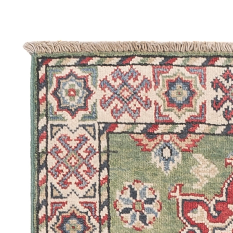 Kazak Teppich 64x181cm - Orientteppich - hellgrün