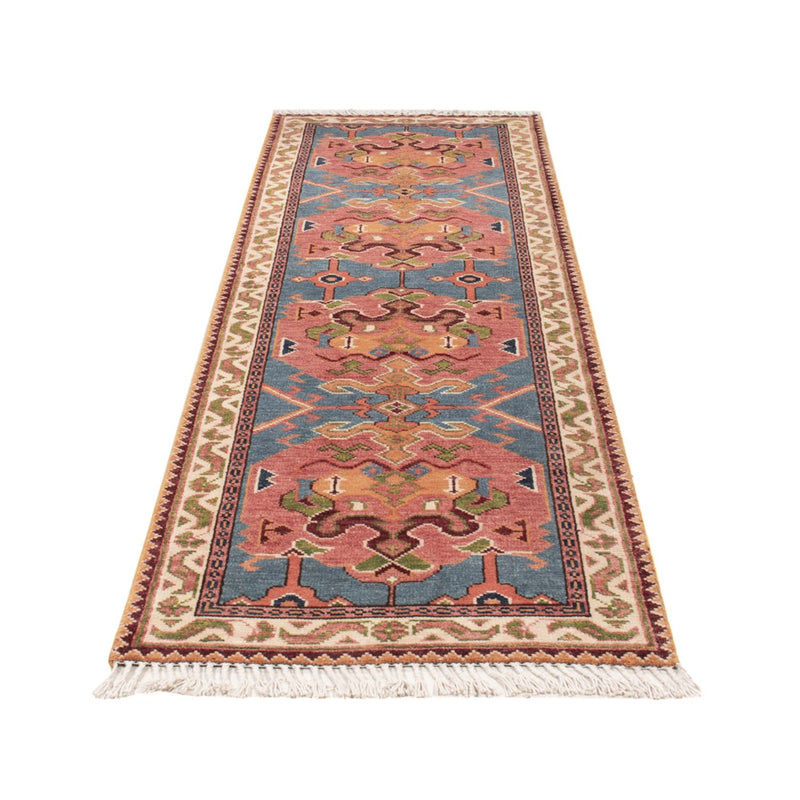 Kazak Teppich 78x296cm - Orientteppich - blau