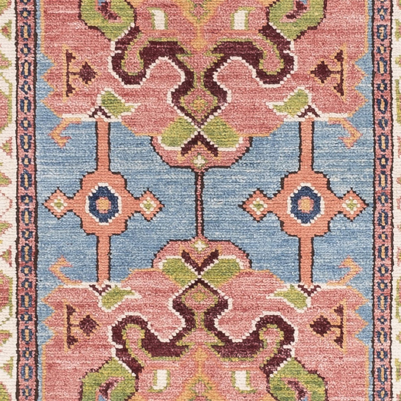 Kazak Teppich 78x296cm - Orientteppich - blau