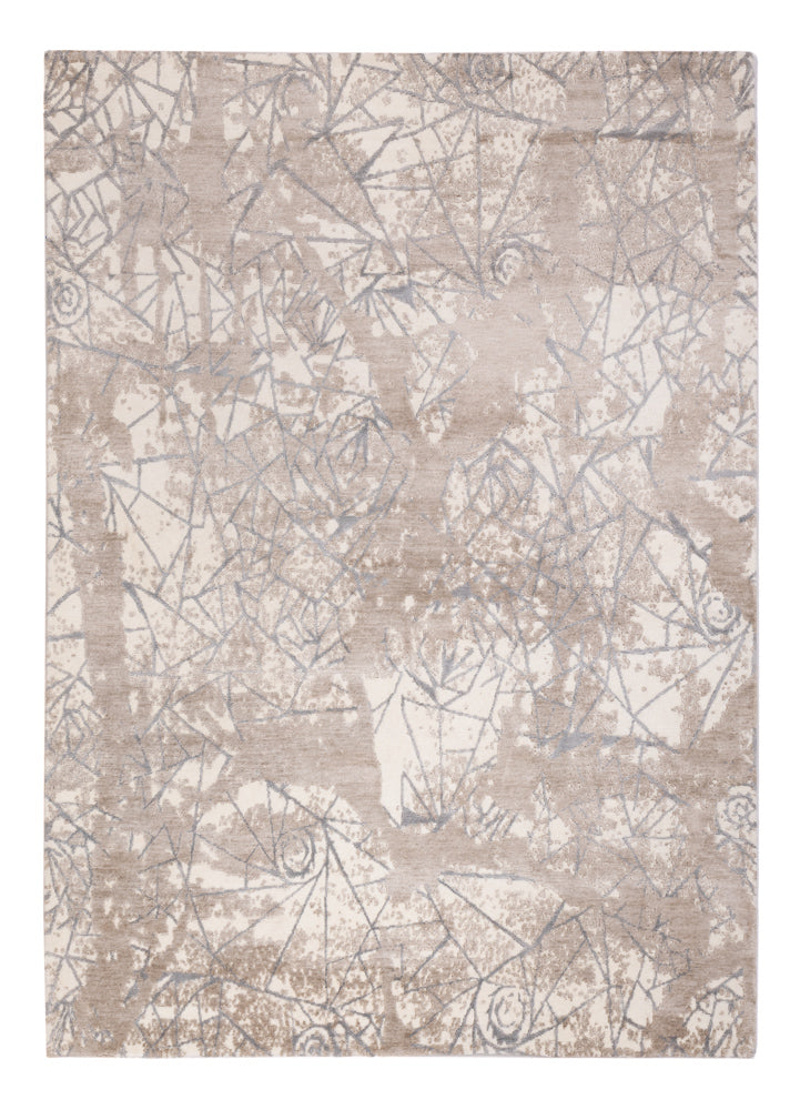 Designer Teppich - 175 x 245 cm - hellgrau
