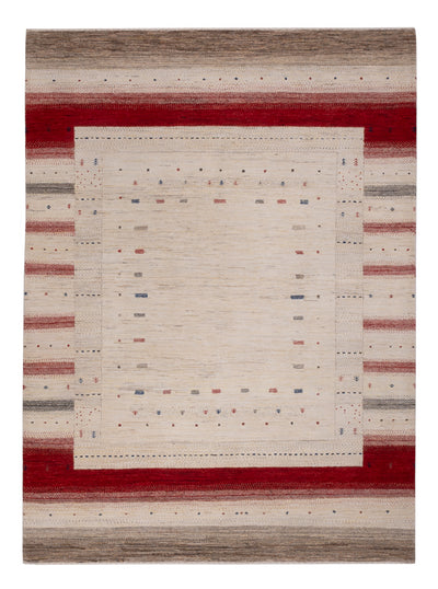 Indo Loribaft Teppich 176x242cm - Orientteppich - hellbeige